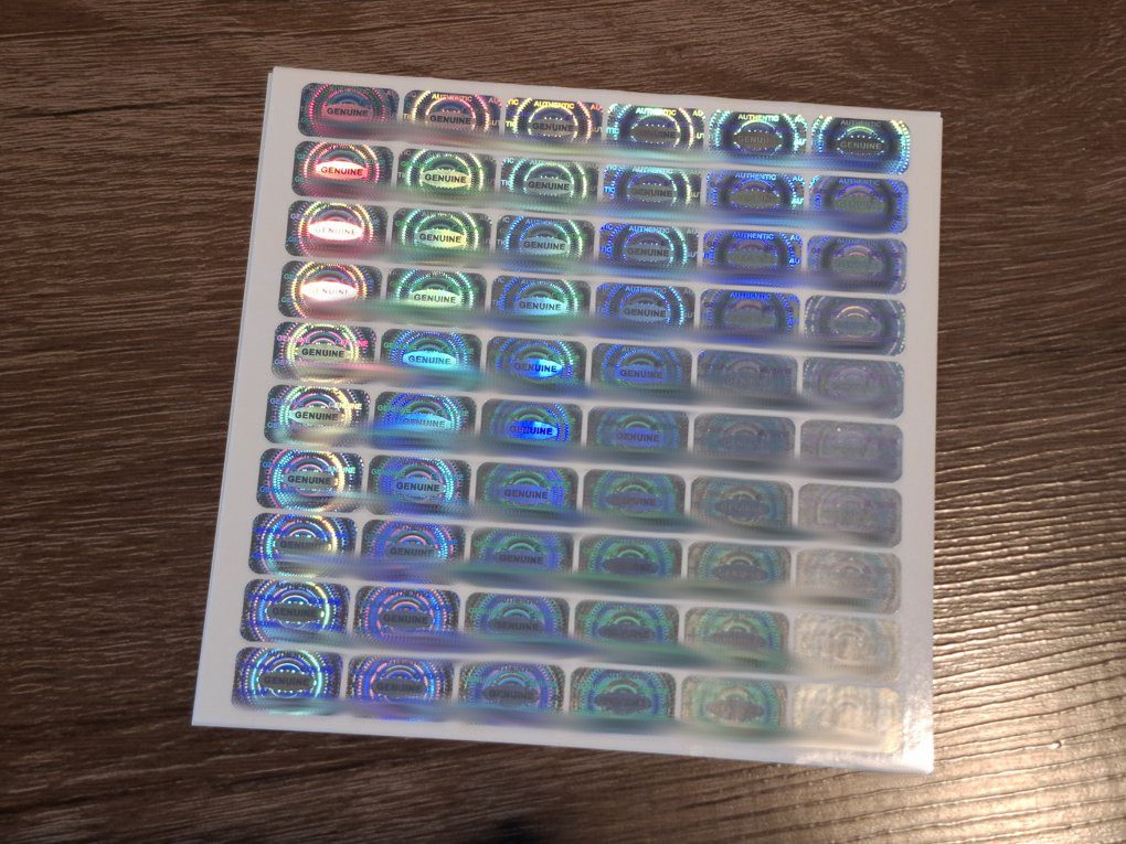 Authentic Hologram Stickers